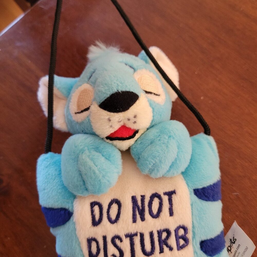 Rare Neopets Blue Kougra Plushie Door Hanger 2003. Plush is still Fluffy and puf - Picture 6 of 9